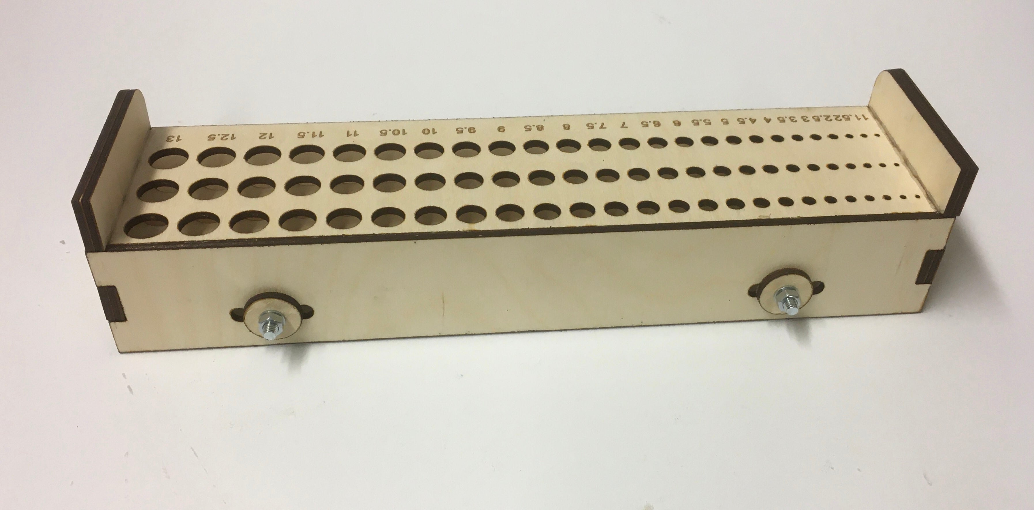 Bohrerhalter für 1-13mm Bohrer geeignet für Küpper Skadis Pegboard Lochwand.