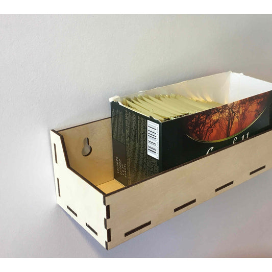 Holz Gewürzregal von Holzdeko-Lasercut-Gravur, 20,5 x 8 x 7 cm, aus Holz, perfekt für die Küche, mit mehreren Gewürzfächern