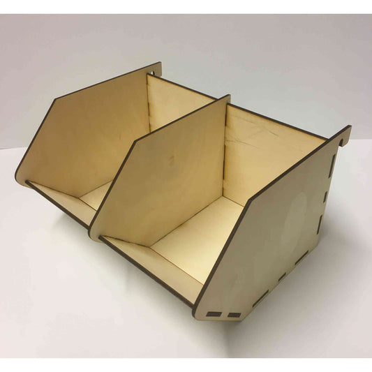 Sichtlagerbox von Holzdeko-Lasercut-Gravur passend für Ikea Skadis Pegboard, klare Aufbewahrungsbox für Ordnung und Organisation